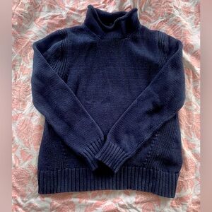 J. Crew Cotton Roll Neck Sweater M